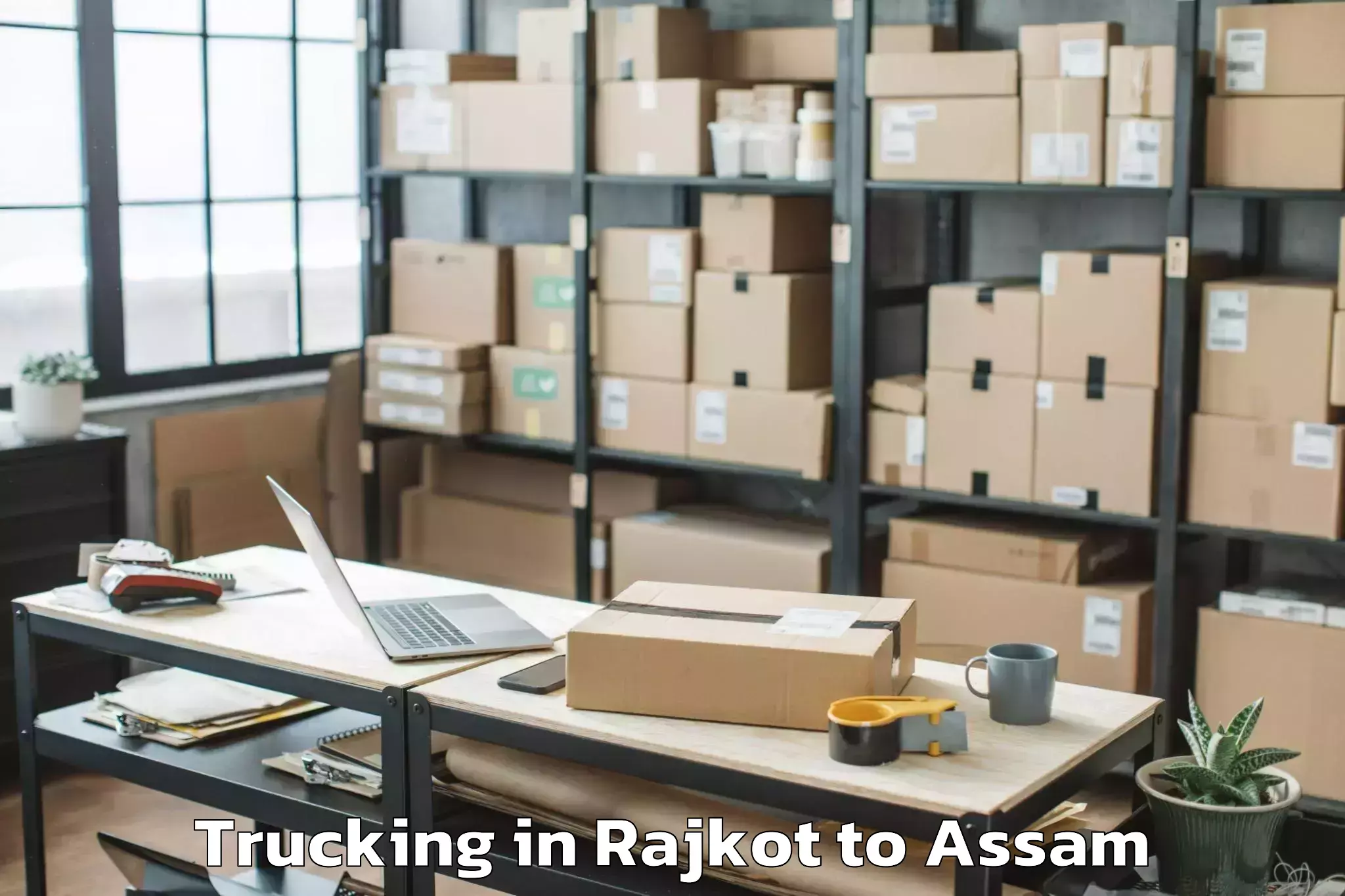 Rajkot to Dimow Trucking Booking